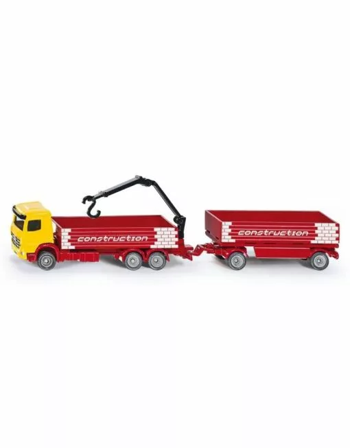 Siku 1797 - Mercedes Benz Vrachtwagen Met Bouwmaterialen Aanhanger 1:87 -Siku Winkel siku siku 1797 mercedes benz vrachtwagen met bouwm